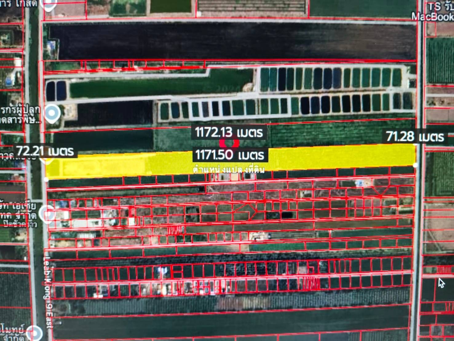 巴吞他尼府 |【粉色区】Khlong 9, Rangsit-Nakhon Nayok巷 土地出售 49-2-36莱（79,344平米）售价650,000泰铢/莱