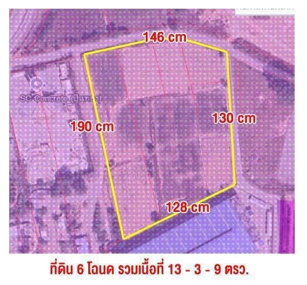 春武里府 |【紫色区】Sriracha县，靠近WHA园区土地出售 13-3-9莱 450万泰铢/莱