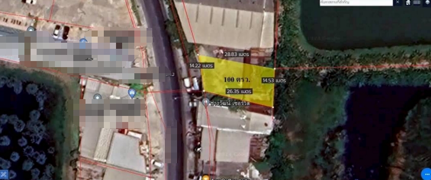 北榄府 | Phraeksa，Theparak路附近 工厂仓库出租 500平米 60,000泰铢/月