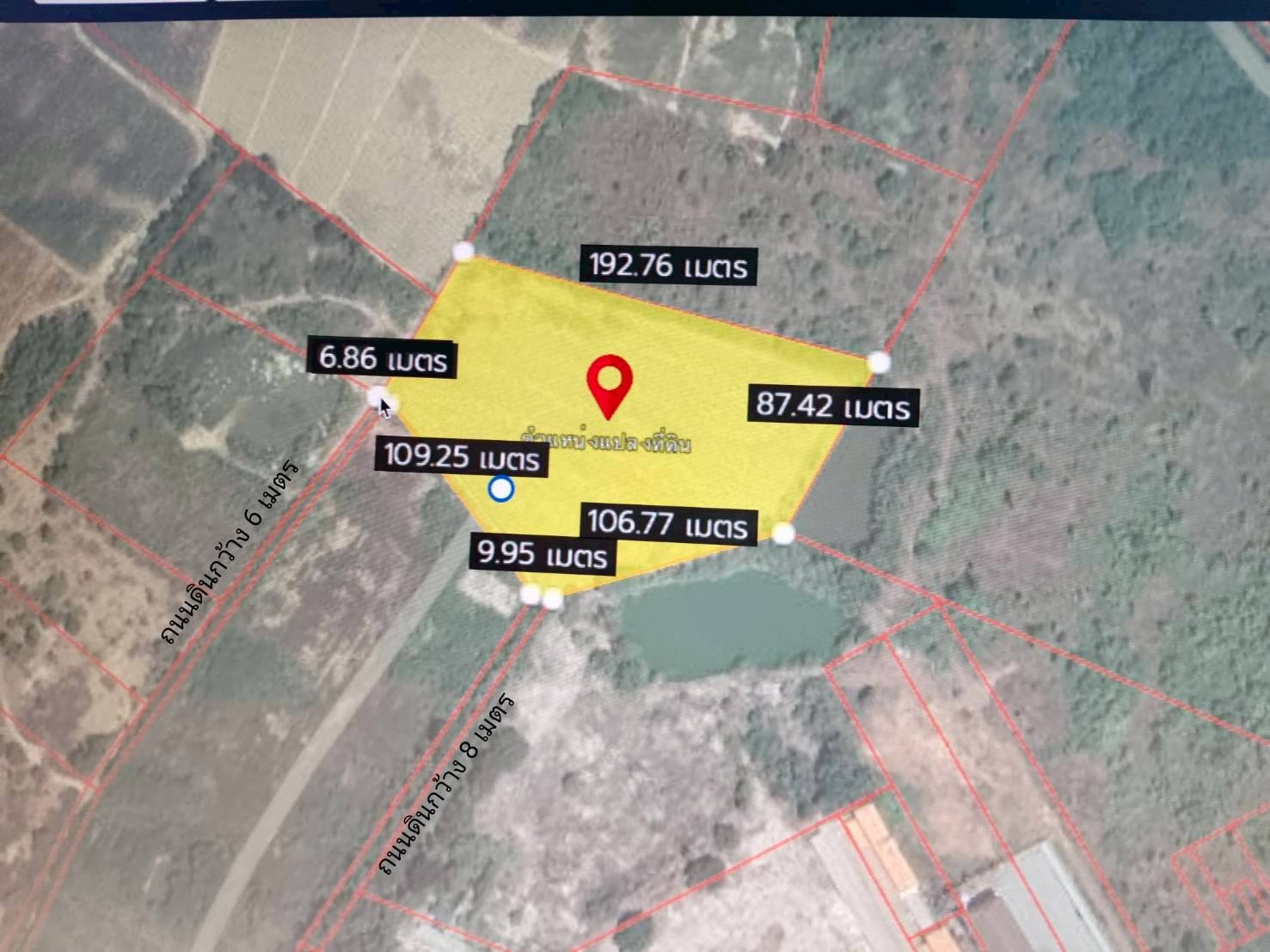 北柳府 |【黄色区】Plaeng Yao县，Gateway工业园区附近 土地出售 12-3-72莱 250万泰铢/莱