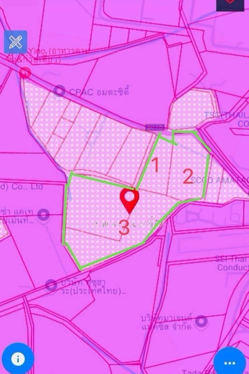 罗勇府 |【紫色区】Pluak Daeng县，靠近Amata City 土地出售 86莱 430万泰铢/莱