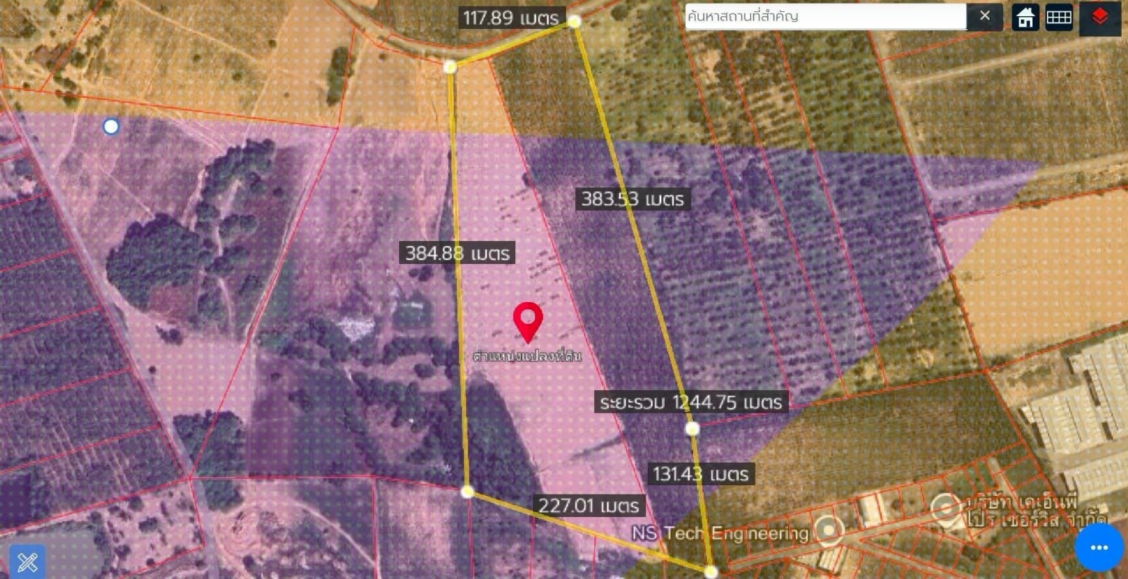 春武里府 |【紫色区】Sriracha — Bowin 土地出售 46-0-84莱 每莱450万泰铢