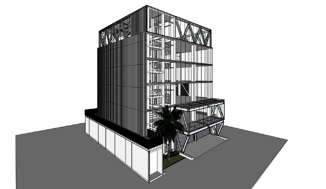 新建大楼，6层含屋顶，临拉玛九大道，办公楼出租/售 1,500平米 出租750,000泰铢/月，出售1.35亿泰铢