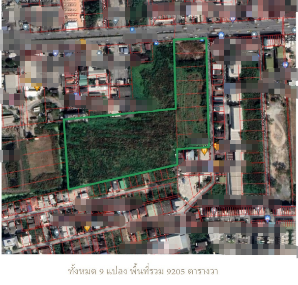 巴威区 | Onnut — Sukhumvit路 临街土地出售 23-0-5莱 每平方哇70,000泰铢