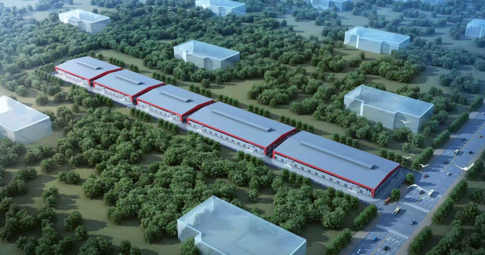 罗勇府 |【紫色区】Nikhom Phatthana区域 全新工厂仓库出租 3,500-5,600平米 每平米150泰铢/月