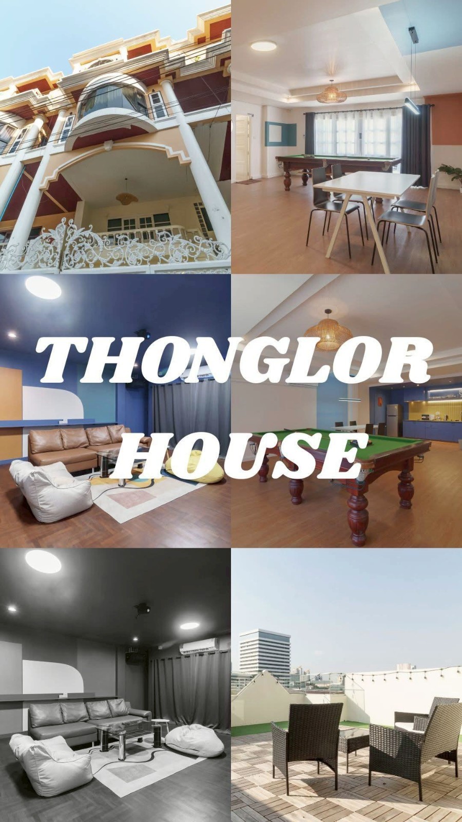 瓦他那区 | Thong Lor黄金地段 联排别墅出租 5卧 400平米 120,000泰铢/月