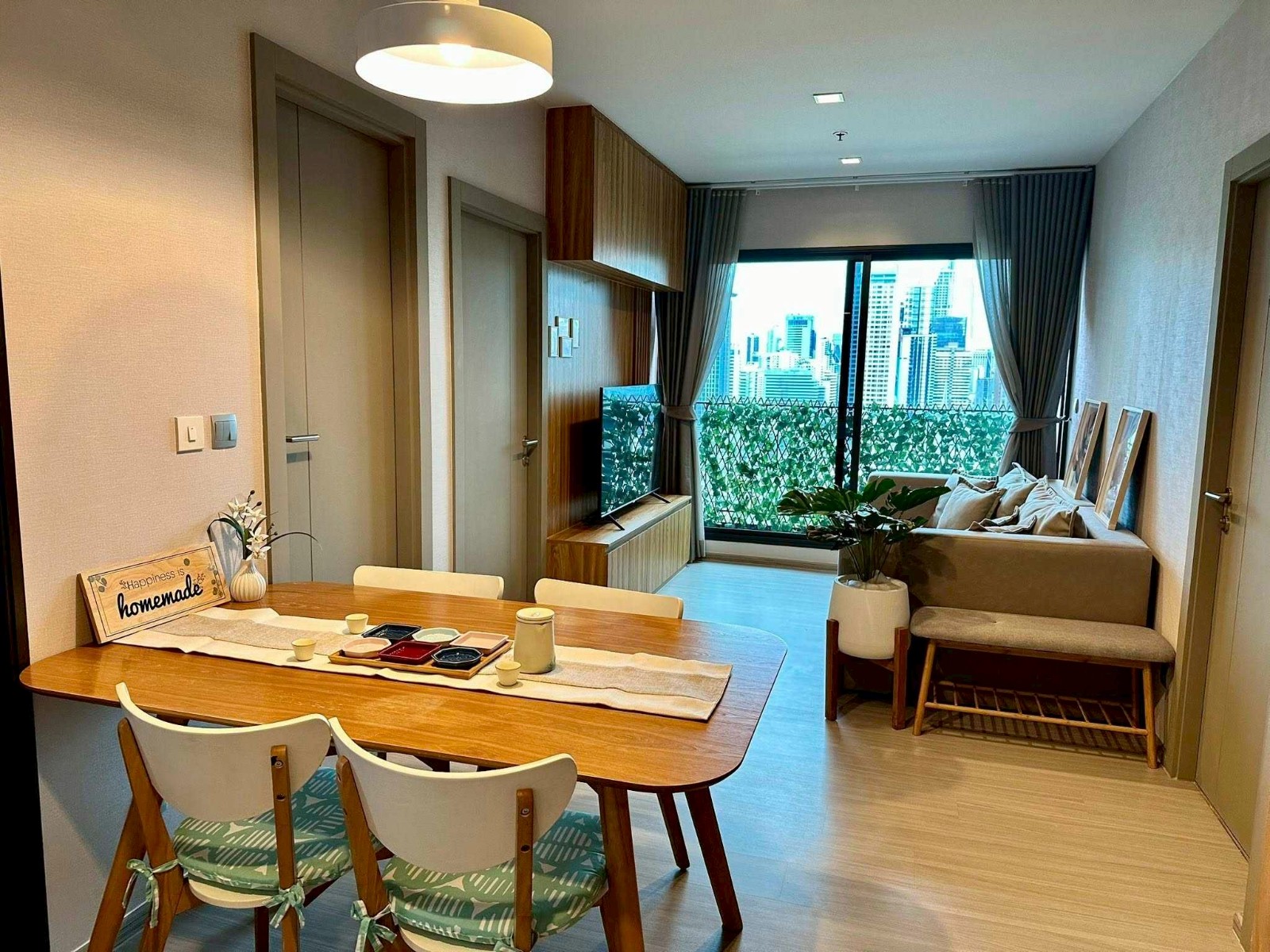 拉差贴威区 | Life Asoke Rama9 公寓出租 2卧 58平米 33,000泰铢/月