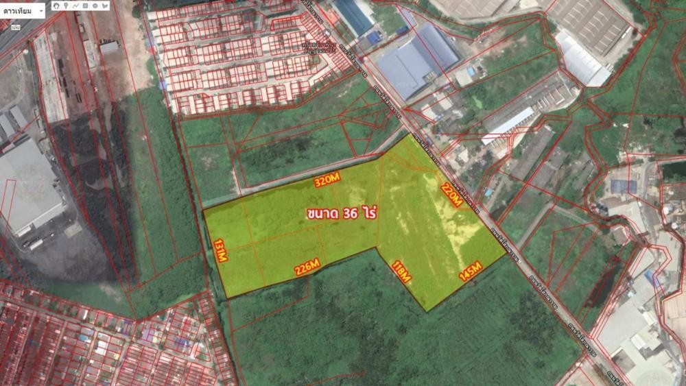 龙仔厝府 | Mahachai工业用地出售 36莱1颜42平方哇 售价41,103万泰铢