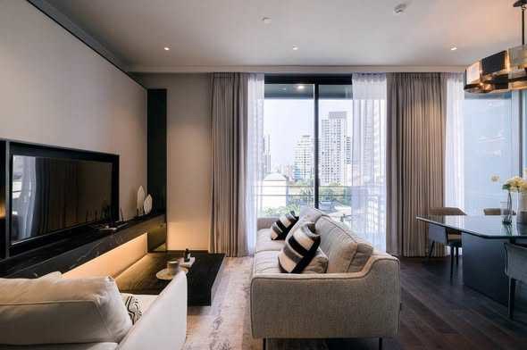 曼谷 瓦他那区 | LAVIQ Sukhumvit 57公寓出租/出售 2卧2卫86平方米 租金98,000泰铢/月