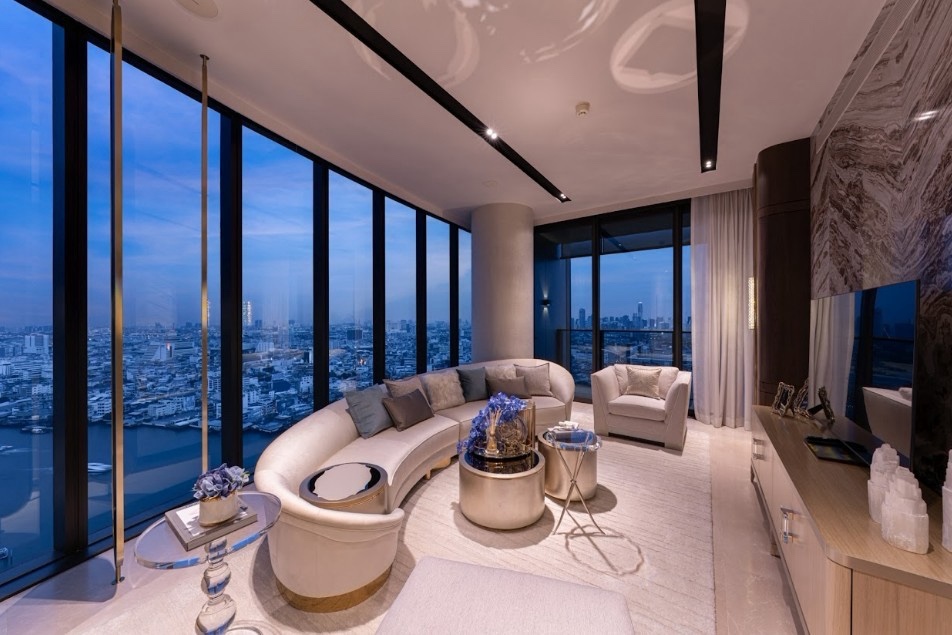 曼谷 空讪区 | Banyan Tree Residences Riverside Bangkok公寓出租 178.34平方米 租金250,000泰铢/月