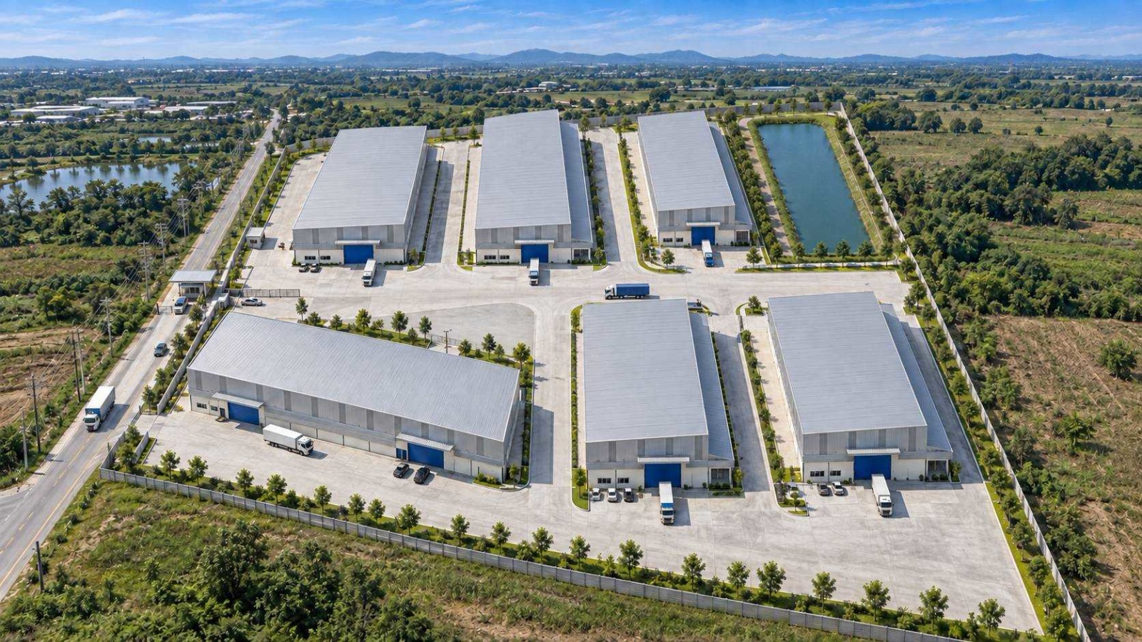 春武里府 帕纳尼空县 | AMPLE WAREHOUSE大型仓库/厂房出租 2,385平方米 租金120泰铢/平方米/月