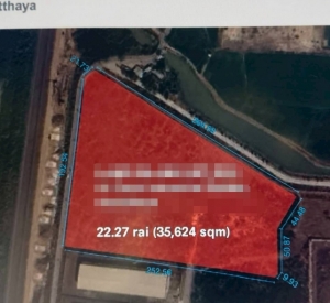 大城府 |【紫色区】靠32号公路 工业园区里土地出售 22.27莱 500万泰铢/莱