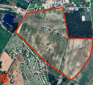 春武里府 |【黄色区】Ban Bueng县 — 靠近 331 号公路 空土地出售 106-1-35莱 3.4亿泰铢